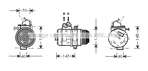 AVA QUALITY COOLING kompresorius, oro kondicionierius TOK003